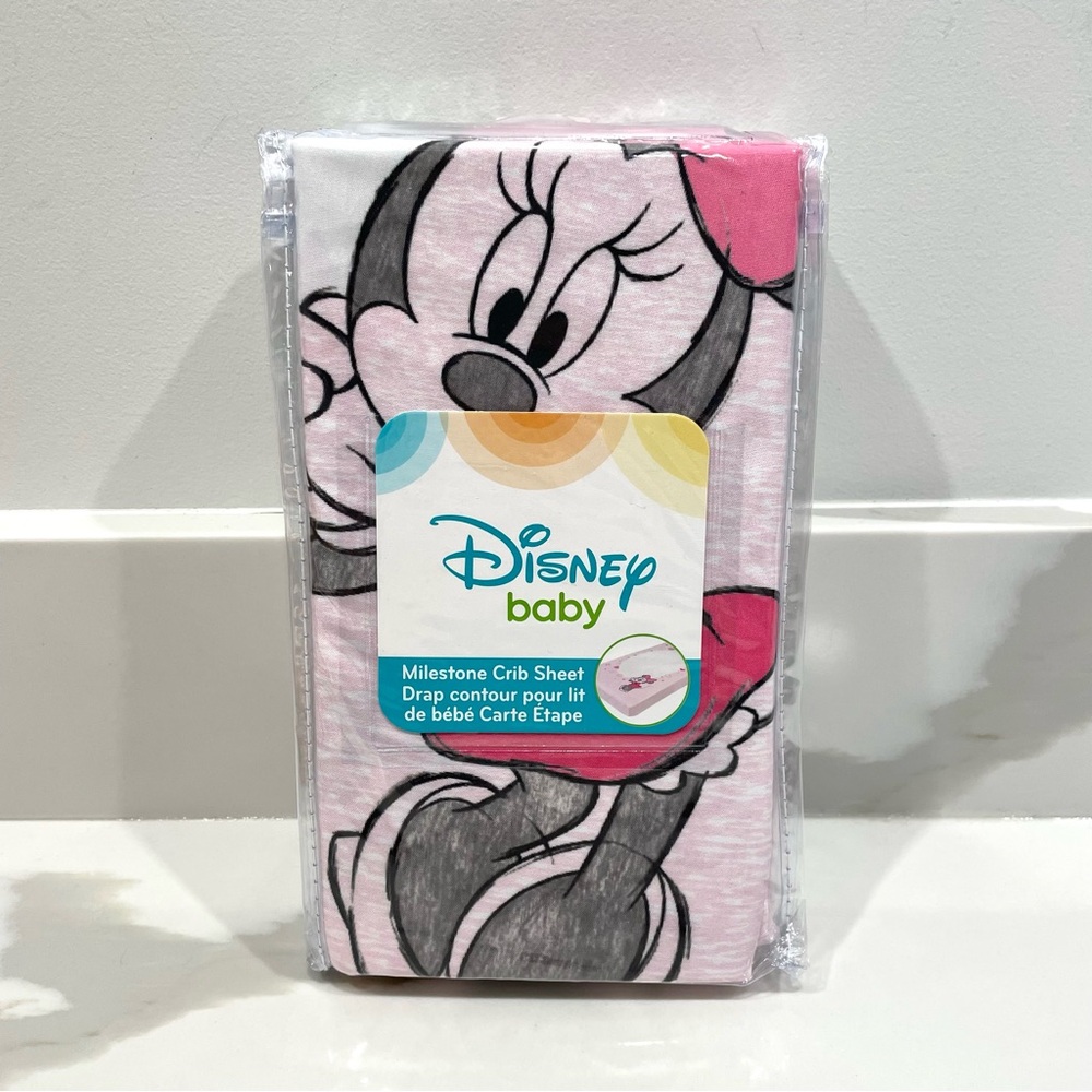 NEW Disney Baby Minnie Mouse Fitted Crib Sheet